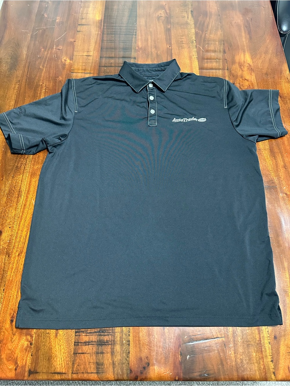 Callaway Black Golf Polo with Contrast Stitching